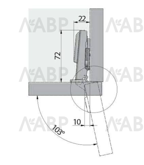 петля GTV накладная SOLID, 3D, доводчик, clip-on,без еврош(100шт)/ZM-DCHC09-3DBEO / 11226 / оптом и в розницу / мебельная фурнитура "ЛАВР"