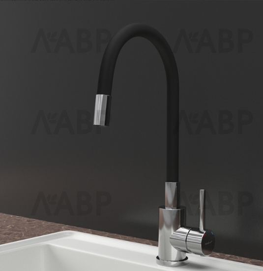 смеситель GranFest Urban QUARZ 5433 нержавеющая сталь / 662005 / оптом и в розницу / мебельная фурнитура "ЛАВР"