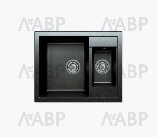 мойка кварцевая Tolero R-109 уголь 620*500*170мм (дефект) / 62832-1 / оптом и в розницу / мебельная фурнитура "ЛАВР"
