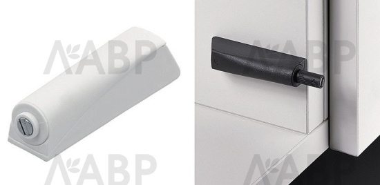 Механизм Push to open magnet для петель под прикручивание длинный ход белый 9089591 Hettich / 37520 / оптом и в розницу / мебельная фурнитура "ЛАВР"