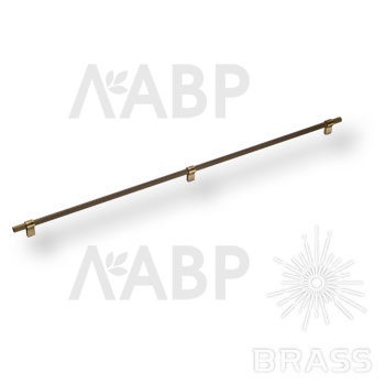 Brass 8774 0704 0014 ABM-ABM ручка рейлинг модерн, состаренная латунь 704 мм / 39657 / оптом и в розницу / мебельная фурнитура "ЛАВР"