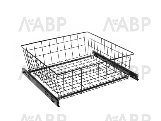 SIBO ECO корзина сетчатая 568*475*200мм шарик, черный/SB600/200-BL/SHB/set / 25904 / оптом и в розницу / мебельная фурнитура "ЛАВР"