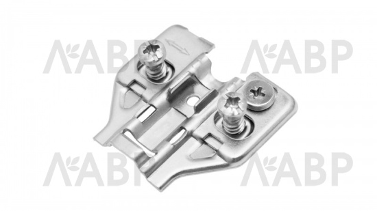 планка Боярд для петли H316 NEO HIT h=2 трапециевидная с эксц. рег. c евровинтом / H5132 / 711257 / оптом и в розницу / мебельная фурнитура "ЛАВР"