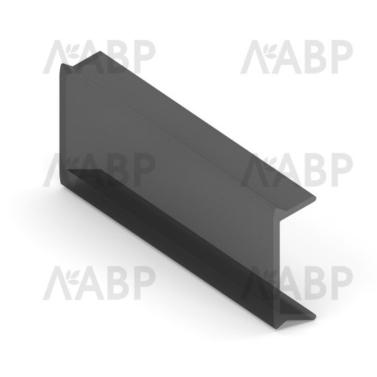 стеллаж/CRYSTAL рассеиватель в паз под LED L=2700 черный полупрозрачный /CR0080.VP300.BKM00.CS / 41056 / оптом и в розницу / мебельная фурнитура "ЛАВР"
