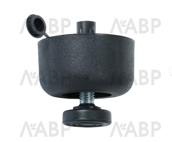 опора регулируемая D50/H27, черный /К (500шт) / 10052-1 / оптом и в розницу / мебельная фурнитура "ЛАВР"