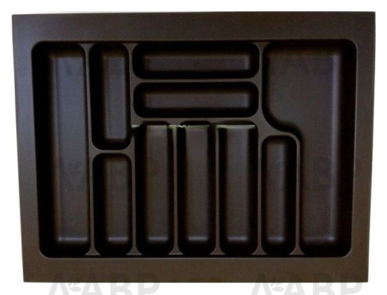 Лоток для столовых приборов 800мм пластик антрацит STARAX / 14139 / оптом и в розницу / мебельная фурнитура "ЛАВР"