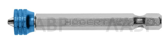 Бита PH2 65мм с магнитным наконечником сталь S2/HT1S305 Hoegert / 58057 / оптом и в розницу / мебельная фурнитура "ЛАВР"