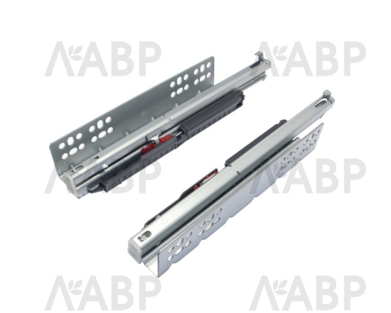 направляющие Laurus 100% скрытого насадного монтажа с доводчиком 300 мм  / 509231 / оптом и в розницу / мебельная фурнитура "ЛАВР"