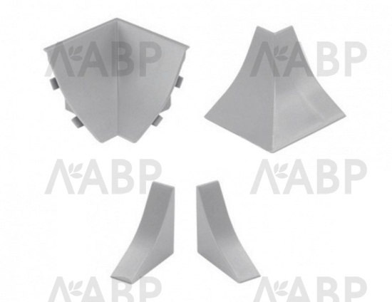 Комплект аксессуаров к пристеночному бортику LB-23 серый 20-23-4-605 Korner / 53170 / оптом и в розницу / мебельная фурнитура "ЛАВР"