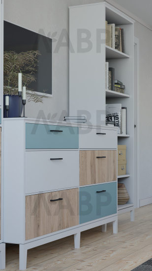 ручка скоба Laurus PRO ZA2328 192мм черный матовый MBK / 39511-3 / оптом и в розницу / мебельная фурнитура "ЛАВР"