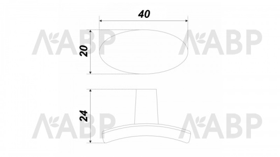 ручка Боярд/RC501MAB.1 (25) / 769056-1 / оптом и в розницу / мебельная фурнитура "ЛАВР"