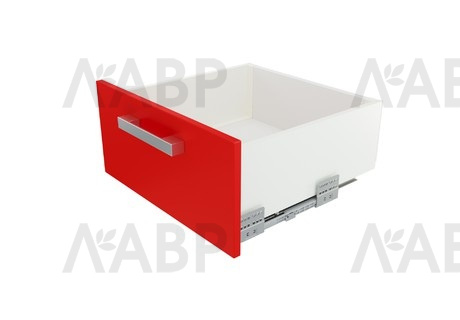 Выдвижной ящик СТАРТ тонкий с доводчиком 198*450мм белый SB20W.1/450 Boyard / 709446 / оптом и в розницу / мебельная фурнитура "ЛАВР"