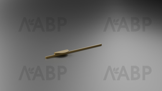 ручка Laurus PRO ZA1904 448мм золото брашированное BG (120) / 519192 / оптом и в розницу / мебельная фурнитура "ЛАВР"
