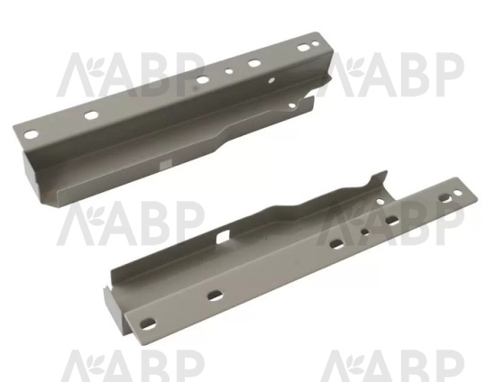 Firmax Newline комплект креплений под 1 рейлинг 199мм,серый/FRM0912.43  / 09674 / оптом и в розницу / мебельная фурнитура "ЛАВР"