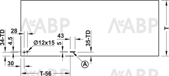 Комплект поворотного механизма для столешницы, сталь оцинкованная 646.31.004 Hafele / 49830 / оптом и в розницу / мебельная фурнитура "ЛАВР"