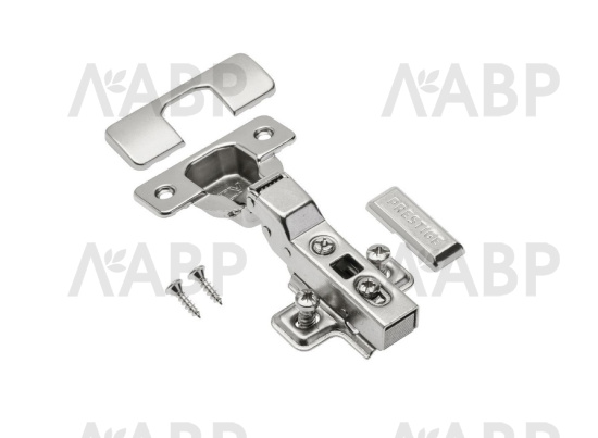 петля GTV полунакладная с h=0мм, доводчик, clip-on(100шт)/ZM-ECHC08ZEO / 11365 / оптом и в розницу / мебельная фурнитура "ЛАВР"