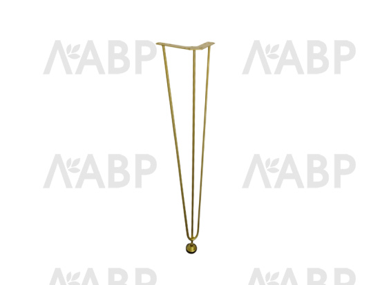 опора-нога 620мм LOFT, регулируемая,золото / 10429 / оптом и в розницу / мебельная фурнитура "ЛАВР"