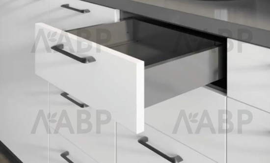 ящик GTV AXIS PRO 86*300мм, Push to open, 40кг, антрацит/PB-AXISPRO-P2O-KPL300A / 09816 / оптом и в розницу / мебельная фурнитура "ЛАВР"