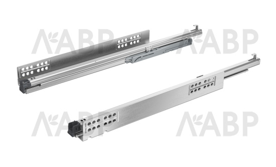 Хеттих/Quadro You V6 Push to Open M комплект направл 100% выдвиж 450мм, 30кг (EB21)/9256935 / 97315 / оптом и в розницу / мебельная фурнитура "ЛАВР"