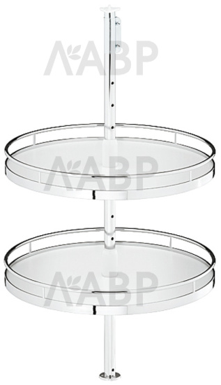 Поворотные полки в верхний угловой шкаф Classic 480мм круглые 542.32.262 Hafele / 49559 / оптом и в розницу / мебельная фурнитура "ЛАВР"