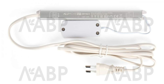 трансформатор 12V/36W, кабель 2м, 6 разъемов MiniPlug, 18*18*232мм/ 301023 / 33447 / оптом и в розницу / мебельная фурнитура "ЛАВР"