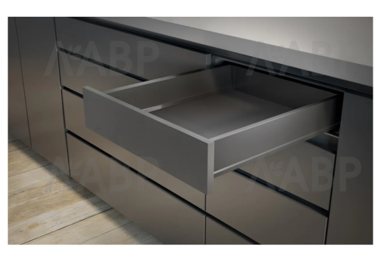 ящик GTV MODERN BOX PRO 84*500мм, доводчик, 40кг, антрацит/PB-MBPRO-KPL500A / 09596 / оптом и в розницу / мебельная фурнитура "ЛАВР"