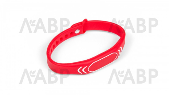 карта-браслет для электронного замка CLUB Z602, красный (10) /KL02.RED / 701009 / оптом и в розницу / мебельная фурнитура "ЛАВР"