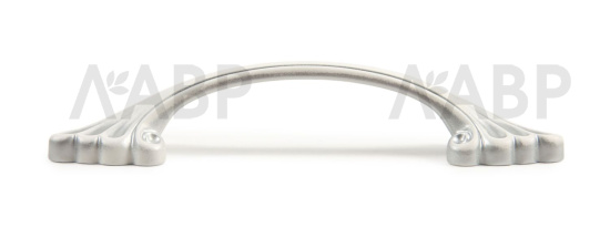 Ручка мебельная скоба 96мм белый с серебрянной патиной RS502W/S.1/96 Boyard / 719988-1 / оптом и в розницу / мебельная фурнитура "ЛАВР"