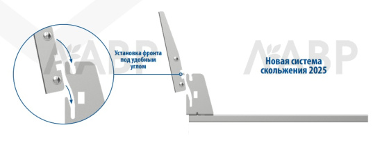 корзина для белья* направляющие 100%, крепление к фасаду, глубина 300, белый, Rejs/WE29.0709.01.062 / 25709-1 / оптом и в розницу / мебельная фурнитура "ЛАВР"