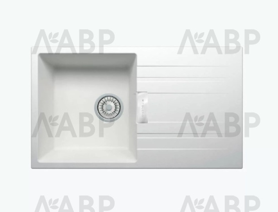 мойка кварцевая Tolero Loft TL-750 №923 белый 750*435*200мм (дефект) / 62347-1 / оптом и в розницу / мебельная фурнитура "ЛАВР"
