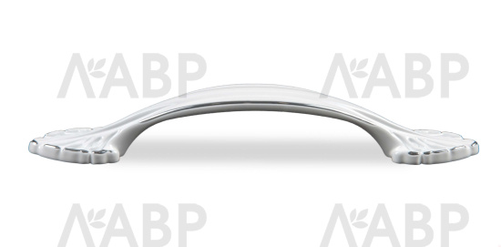Ручка мебельная скоба 96мм хром полированный/белый RS472CP/W.3/96 Boyard / 769013 / оптом и в розницу / мебельная фурнитура "ЛАВР"