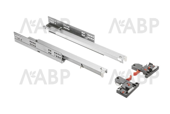 направляющие скрытого монтажа GTV MODERN SLIDE PRO 48*350мм, довод, 30кг(10шт)/PB-3D0SHX18-350-PRO / 09730 / оптом и в розницу / мебельная фурнитура "ЛАВР"