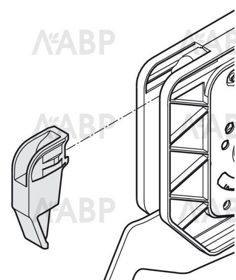 Ограничитель угла открывания до 90гр для механизма Free fold 372.37.060 Hafele / 49624 / оптом и в розницу / мебельная фурнитура "ЛАВР"